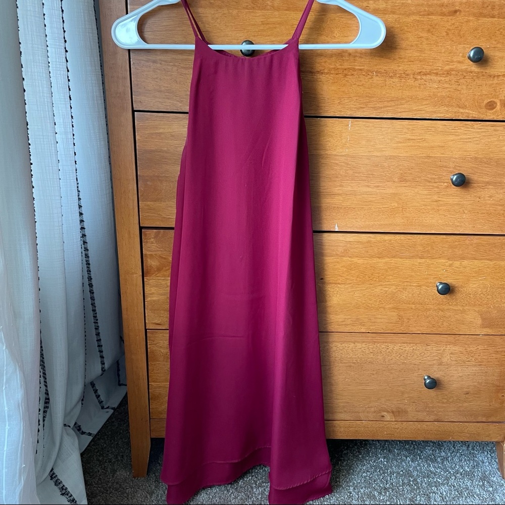 Red swing dress